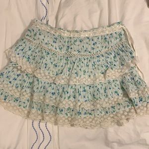 LoveShackFancy mini skirt
